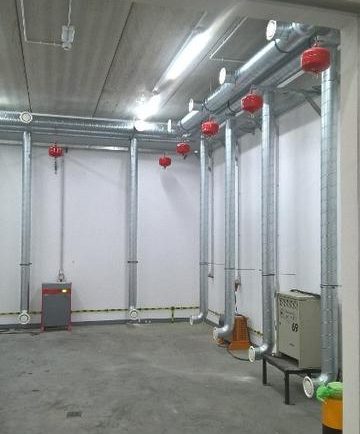 Wentylacja przeciwwybuchowa w pomieszczeniu ładowania wózków elektrycznych